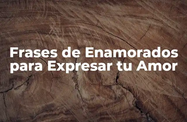 Frases de Enamorados para Expresar Tu Amor 2 ¿Por qué las Frases de Enamorados son Importantes?