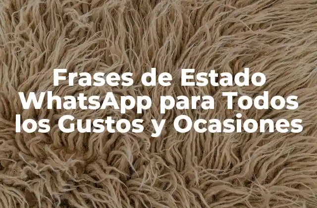 Frases de Estado Whatsapp para Todos los Gustos y Ocasiones