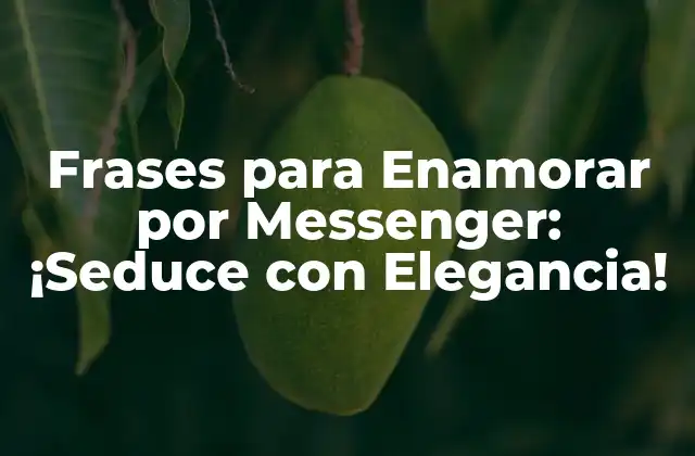 Frases para Enamorar por Messenger: ¡seduce con Elegancia!