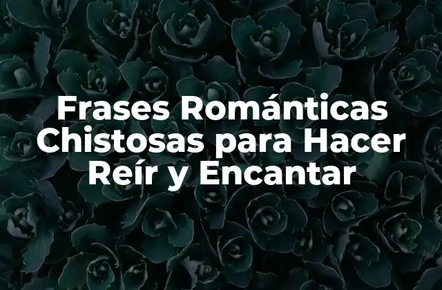 ¿Qué son las Frases Románticas Chistosas?