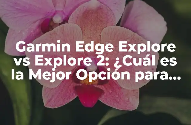Garmin Edge Explore Vs Explore 2: ¿cuál es la Mejor Opción para Ciclistas?