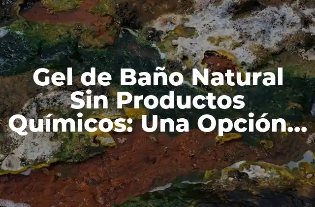 ¿Por qué Debes Escoger un Gel de Baño Natural Sin Productos Químicos?