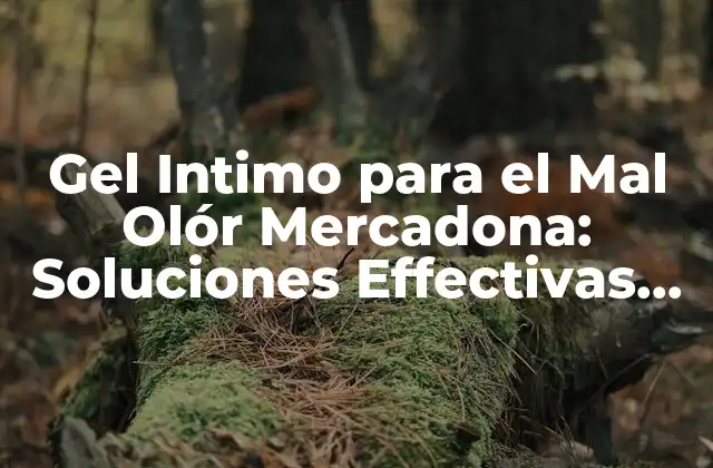 Gel Intimo para el Mal Olór Mercadona: Soluciones Effectivas para una Higiene Íntima Optima