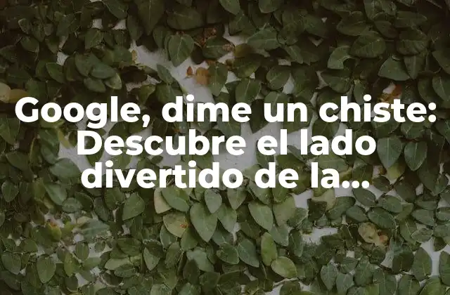 Google, Dime un Chiste: Descubre el Lado Divertido de la Inteligencia Artificial