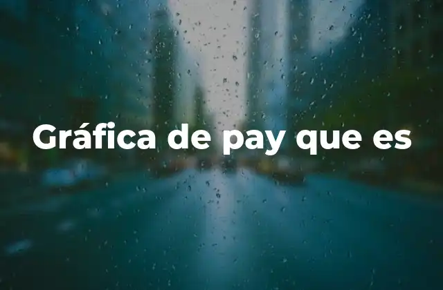 Gráfica de Pay que es