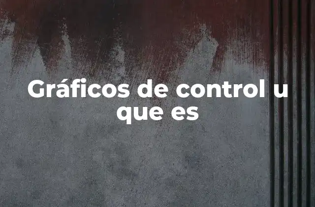 Gráficos de Control u que es