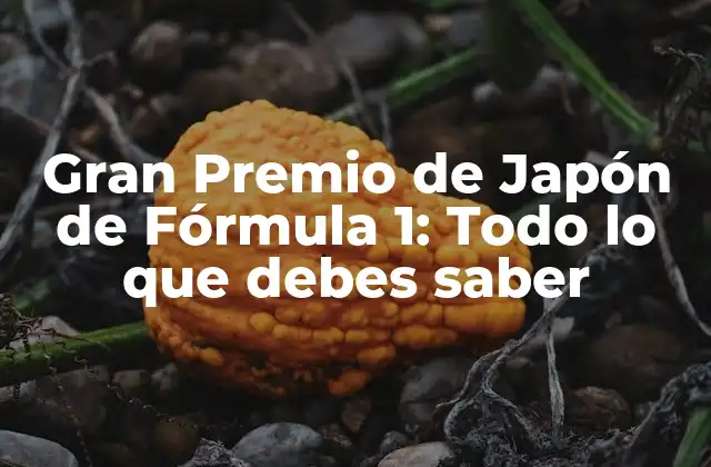 Historia del Gran Premio de Japón de Fórmula 1
