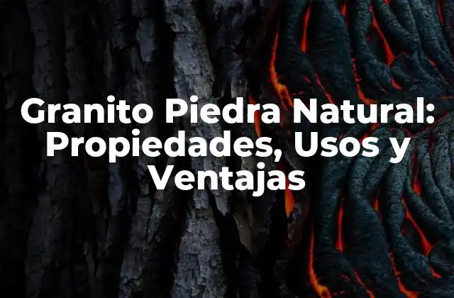 Orígenes y Formación de la Granito Piedra Natural