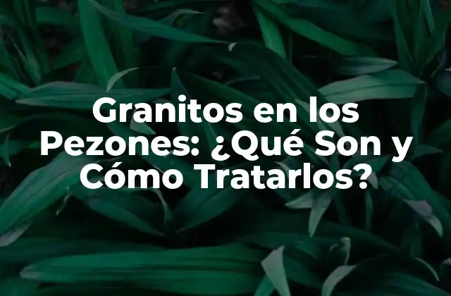Granitos en los Pezones: ¿qué Son y Cómo Tratarlos?