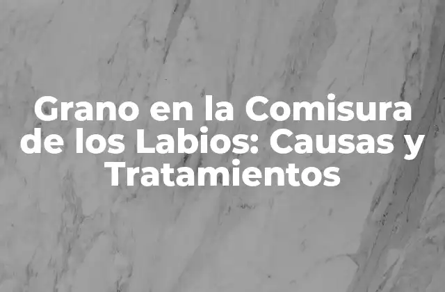 Grano en la Comisura de los Labios: Causas y Tratamientos 2 Causas de los Granos en la Comisura de los Labios