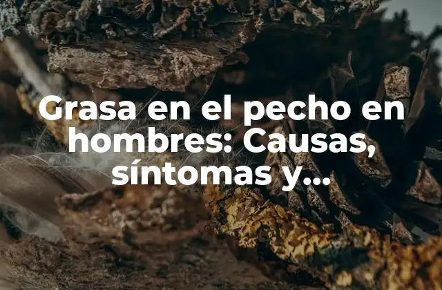 Grasa en el Pecho en Hombres: Causas, Síntomas y Tratamientos