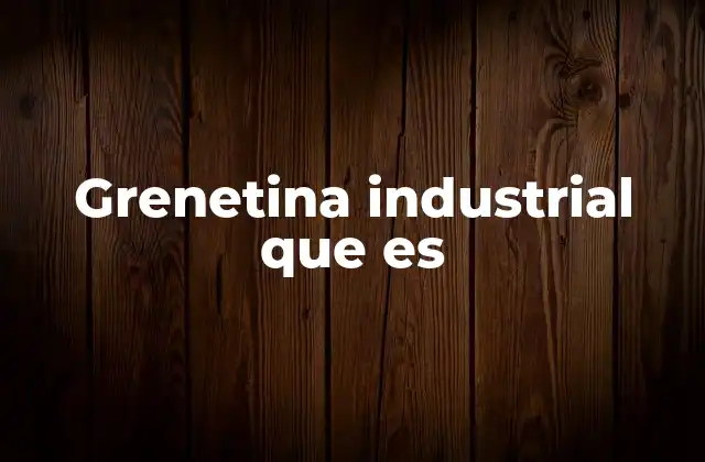 Grenetina Industrial que es