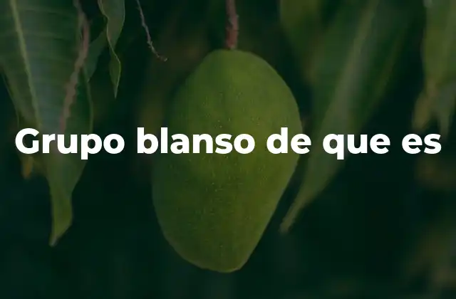 Grupo Blanso de que es