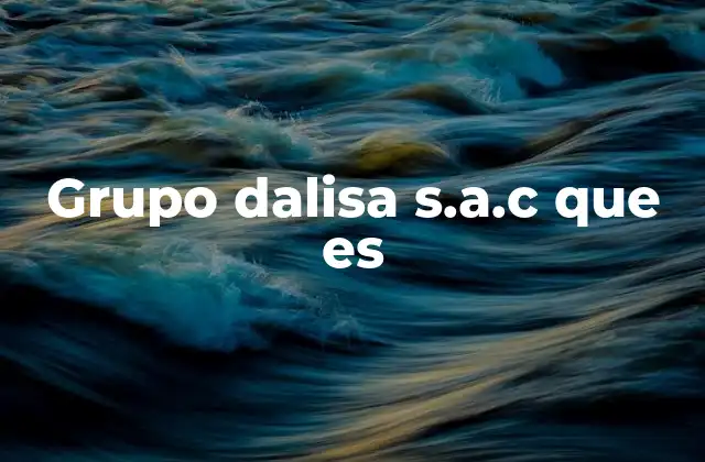 Grupo Dalisa S.a.c que es
