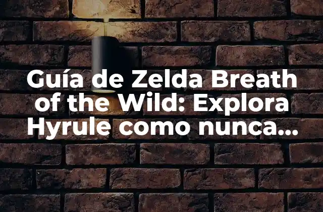 Cómo comenzar tu aventura en Hyrule