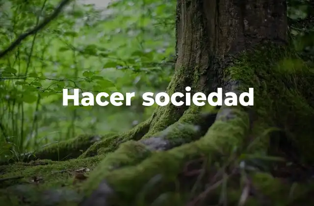 Hacer Sociedad