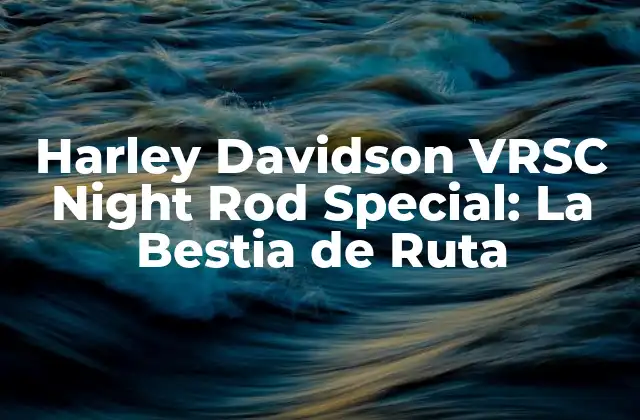 Historia del Harley Davidson VRSC Night Rod Special