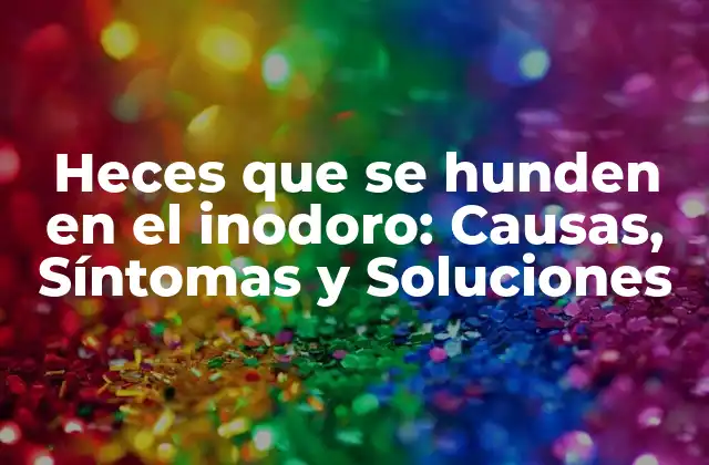 Heces que Se Hunden en el Inodoro: Causas, Síntomas y Soluciones