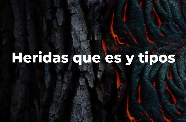 Heridas que es y Tipos