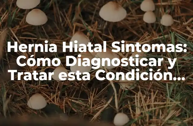 Hernia Hiatal Sintomas: Cómo Diagnosticar y Tratar Esta Condición Gastrointestinal