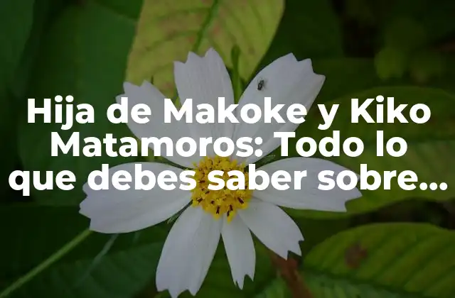 Hija de Makoke y Kiko Matamoros: Todo Lo que Debes Saber sobre Esta Celebridad