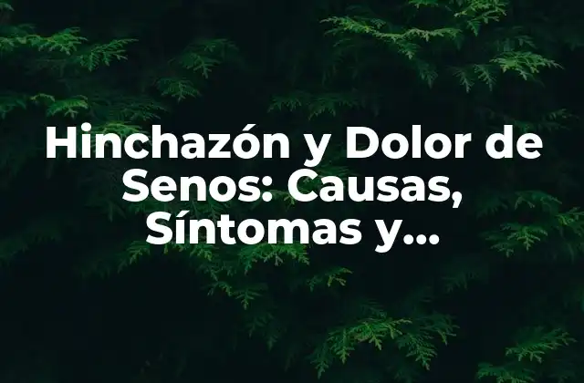Hinchazón y Dolor de Senos: Causas, Síntomas y Tratamientos
