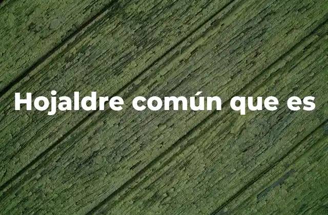 Hojaldre Común que es