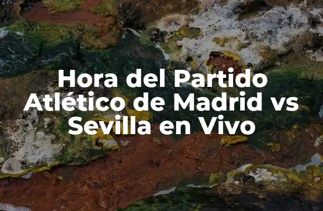 Hora Del Partido Atlético de Madrid Vs Sevilla en Vivo