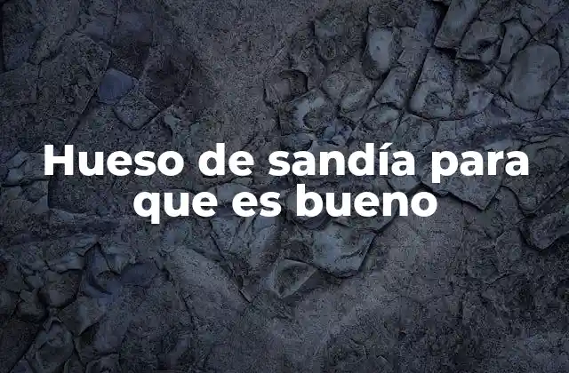 Hueso de Sandía para que es Bueno