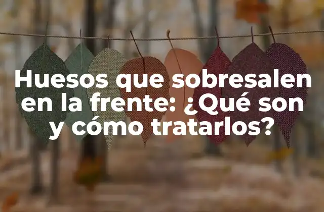 Huesos que Sobresalen en la Frente: ¿qué Son y Cómo Tratarlos?