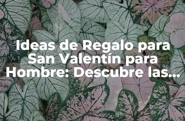 Ideas de Regalo para San Valentín para Hombre: Descubre las Mejores Opciones