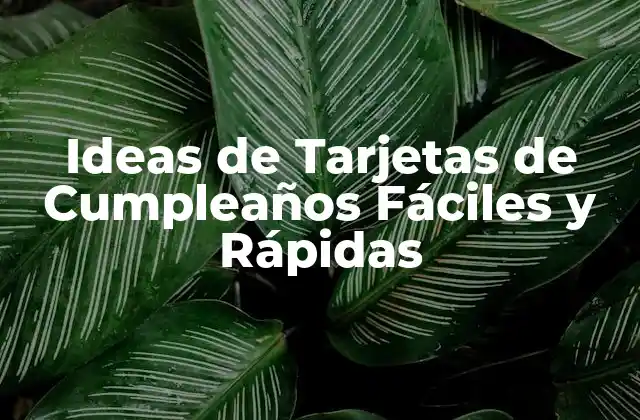 Ideas de Tarjetas de Cumpleaños Fáciles y Rápidas 2 ¿Por qué son importantes las tarjetas de cumpleaños?