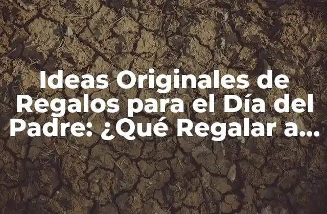 Ideas Originales de Regalos para el Día Del Padre: ¿qué Regalar a Mi Padre por Su Cumpleaños?