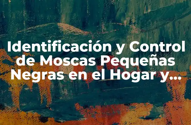 Identificación y Control de Moscas Pequeñas Negras en el Hogar y Jardín