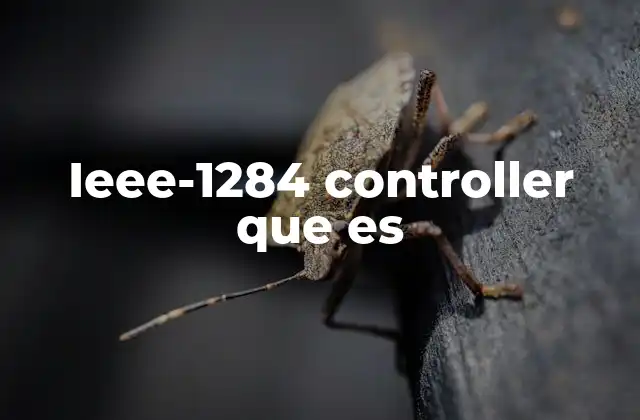 Ieee-1284 Controller que es