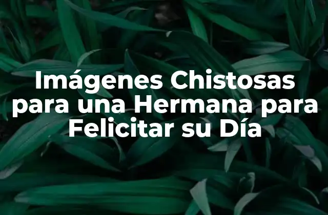 Imágenes Chistosas para una Hermana para Felicitar Su Día