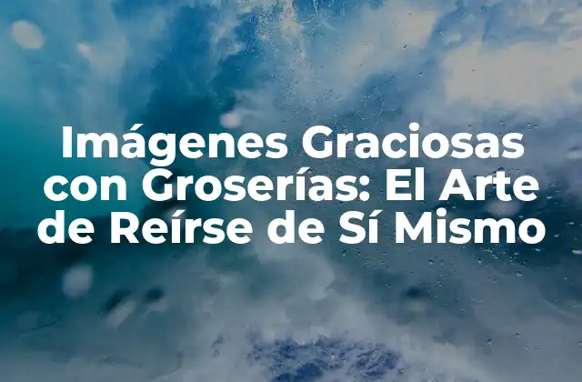 Imágenes Graciosas con Groserías: el Arte de Reírse de Sí Mismo