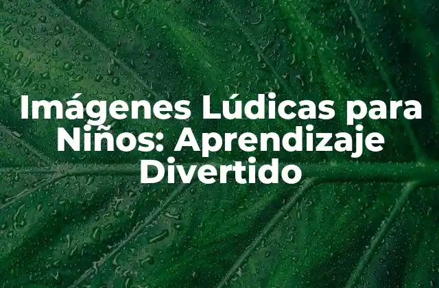 Imágenes Lúdicas para Niños: Aprendizaje Divertido