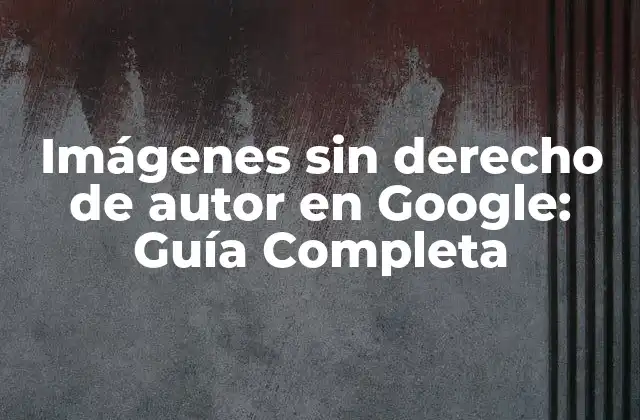Imágenes sin Derecho de Autor en Google: Guía Completa