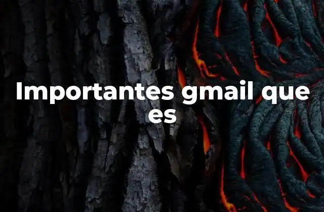 Importantes Gmail que es