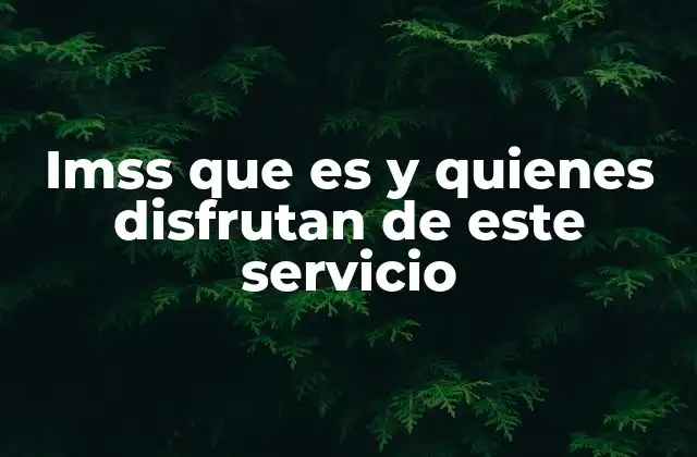 Imss que es y Quienes Disfrutan de Este Servicio 2 El papel del IMSS en la protección social de los trabajadores