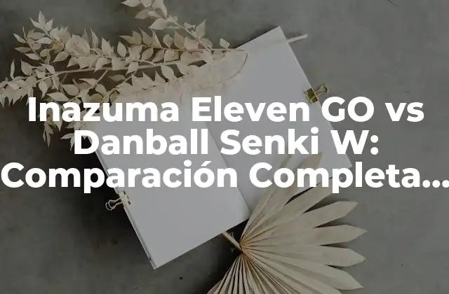 Inazuma Eleven Go Vs Danball Senki W: Comparación Completa de los Juegos de Fútbol