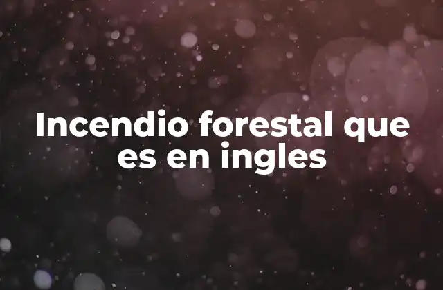 Tipos de wildfires y su clasificación