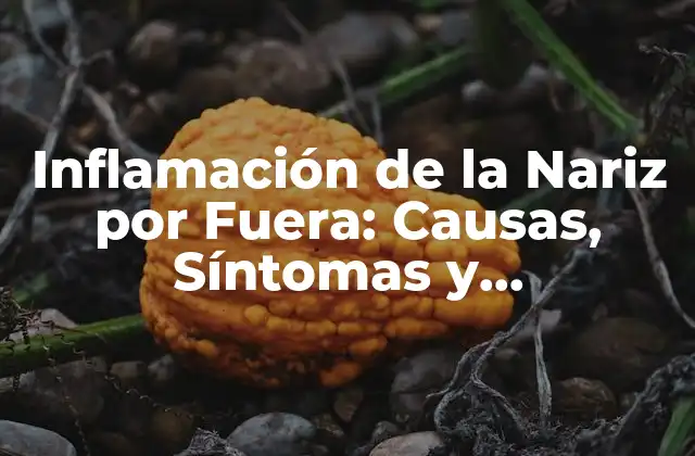 Inflamación de la Nariz por Fuera: Causas, Síntomas y Tratamientos