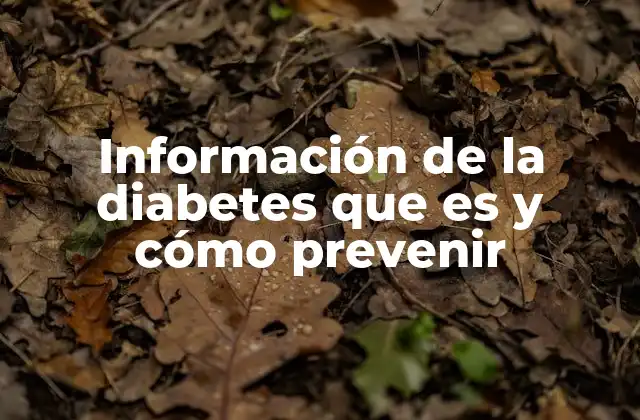 Entendiendo el impacto de la diabetes en la salud global