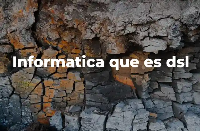 Informatica que es Dsl