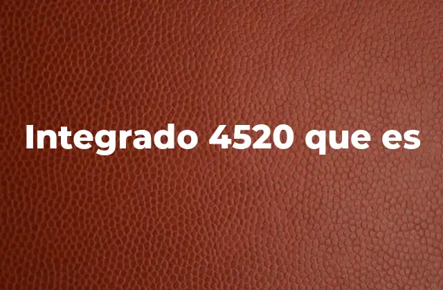 Integrado 4520 que es