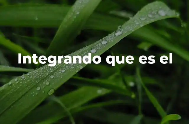 Integrando que es el