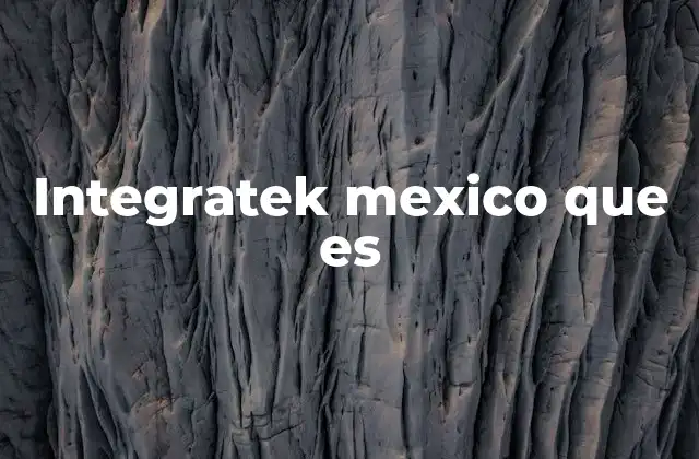 Integratek Mexico que es