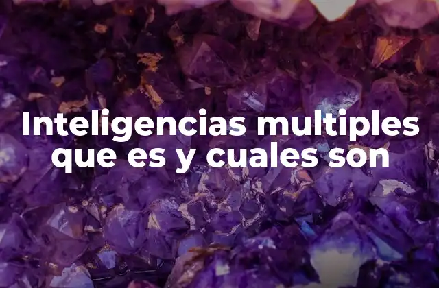 Inteligencias Multiples que es y Cuales Son